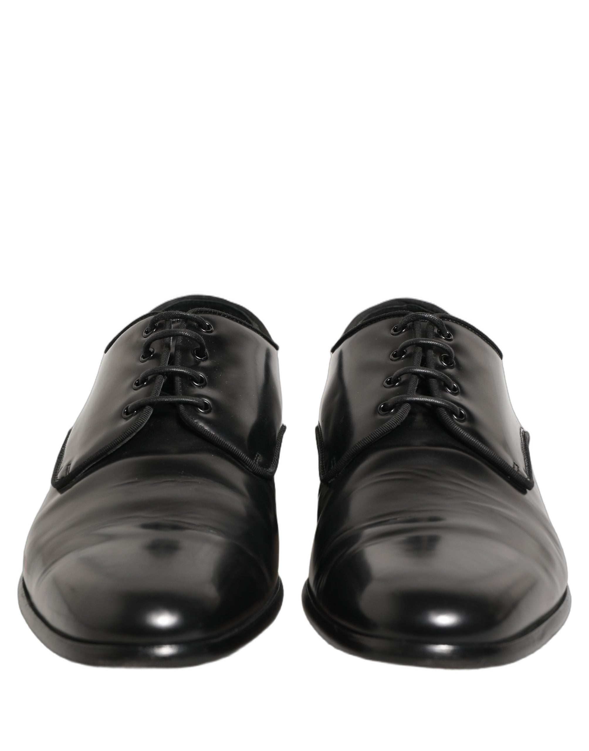 Black Leather Men Derby Dress Formal Shoes