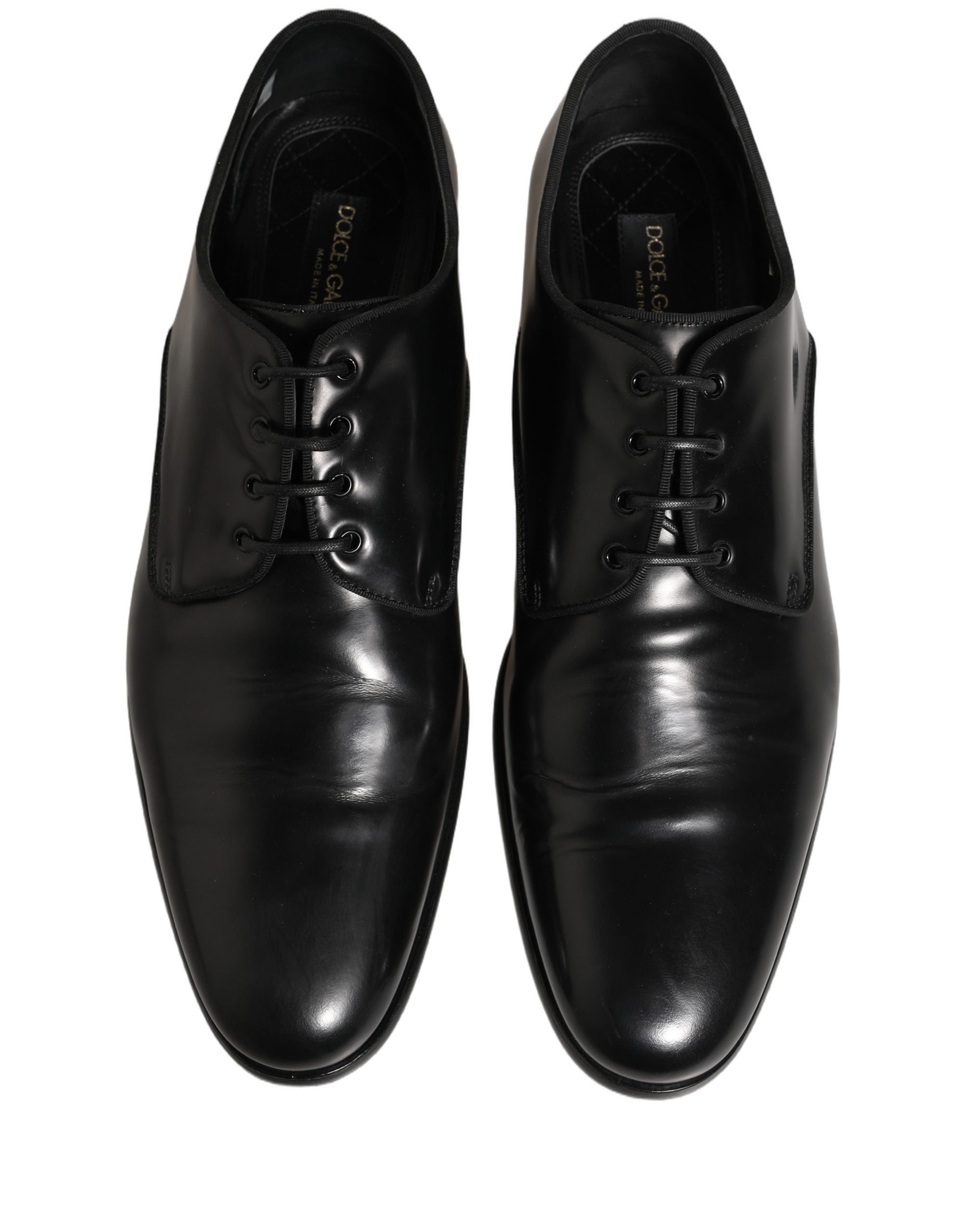 Black Leather Men Derby Dress Formal Shoes