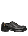 Dress Black Leather Lace Up Derby Men Shoes