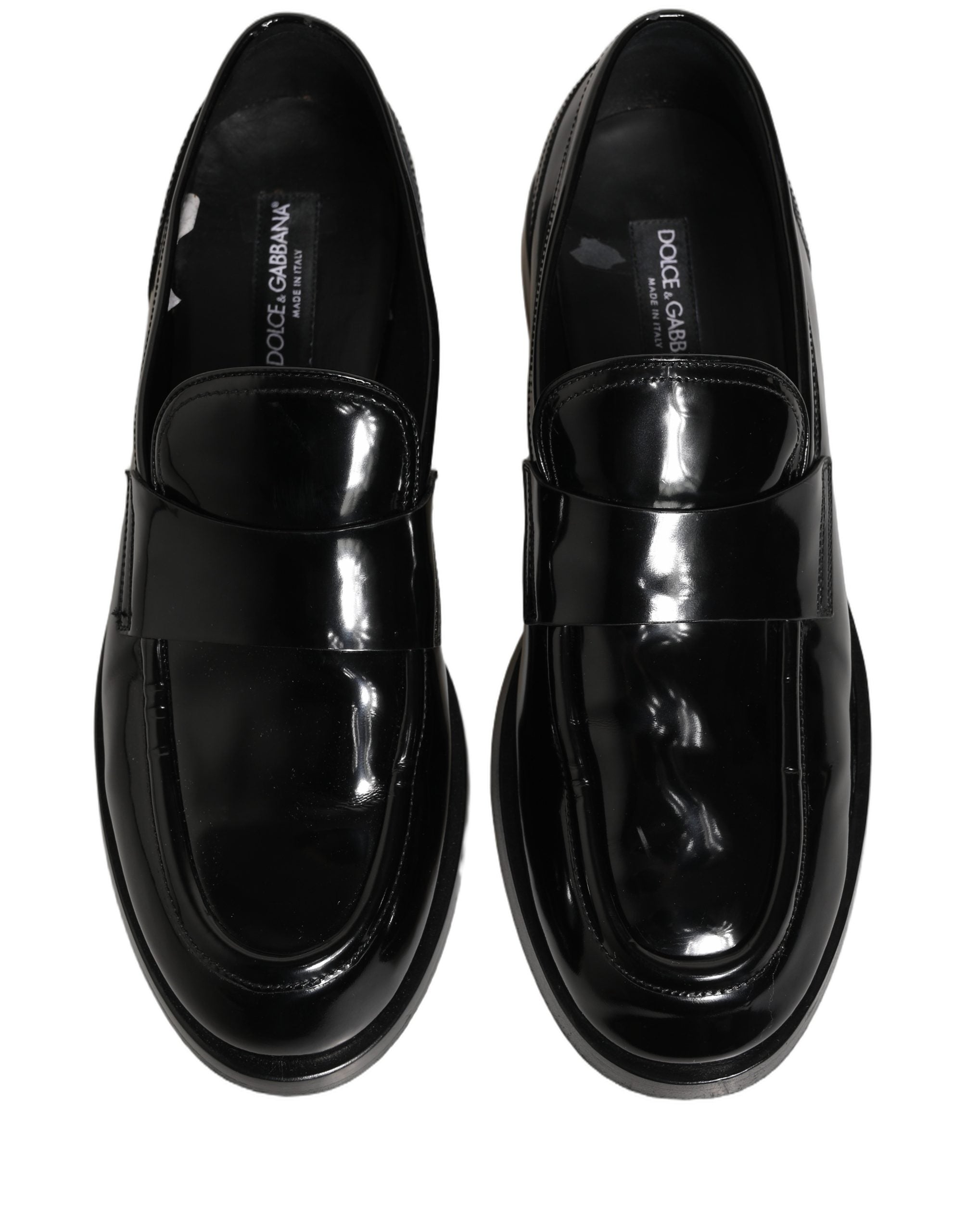 Black Leather Formal Men Dress Loafers Shoes