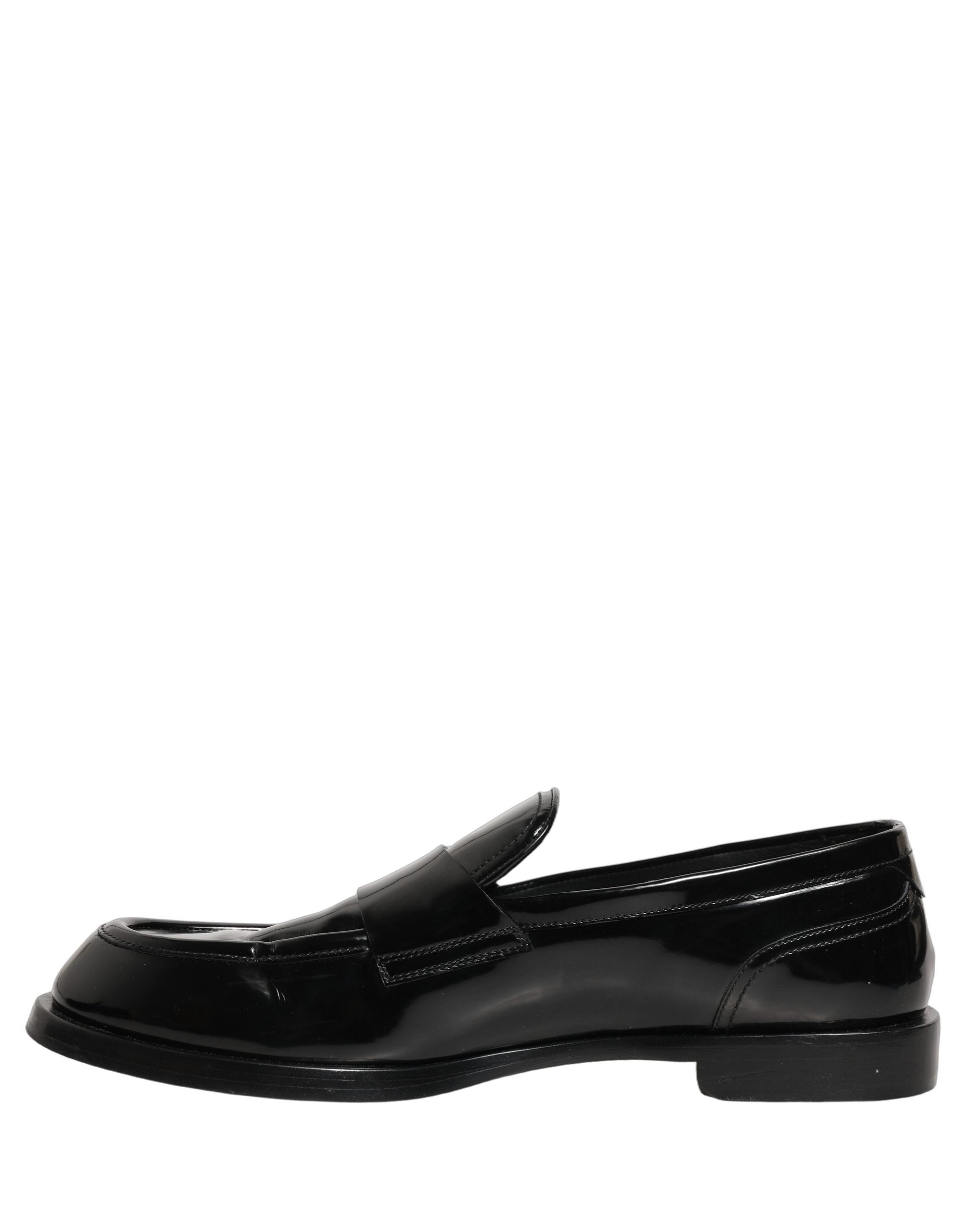 Black Leather Formal Men Dress Loafers Shoes