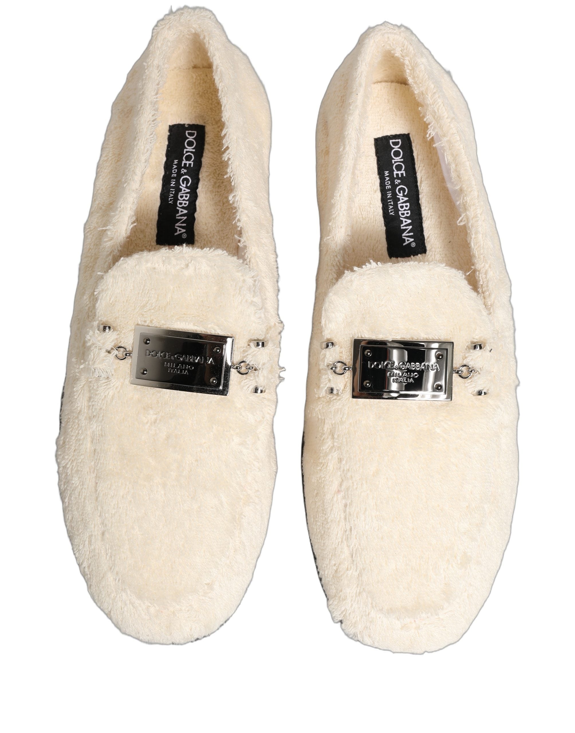 White Fur Shearling Men Dress Loafers Shoes