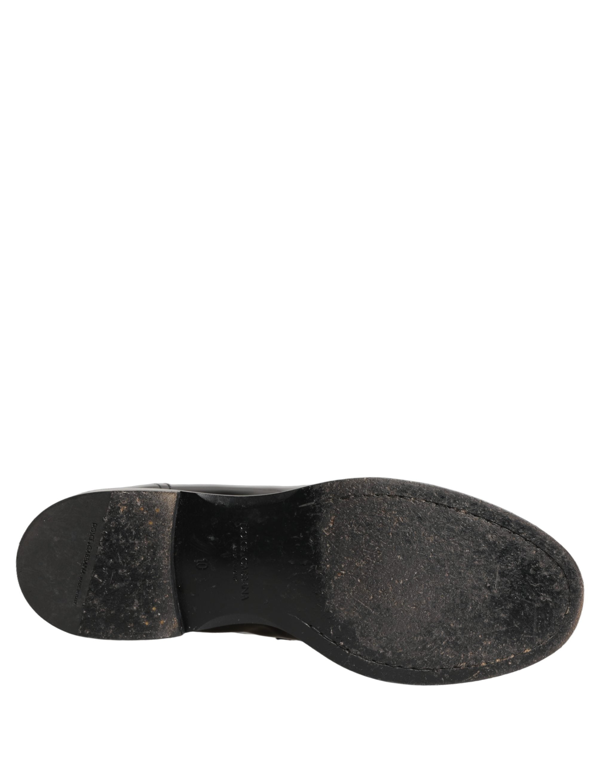 Black Leather Formal Men Dress Loafers Shoes