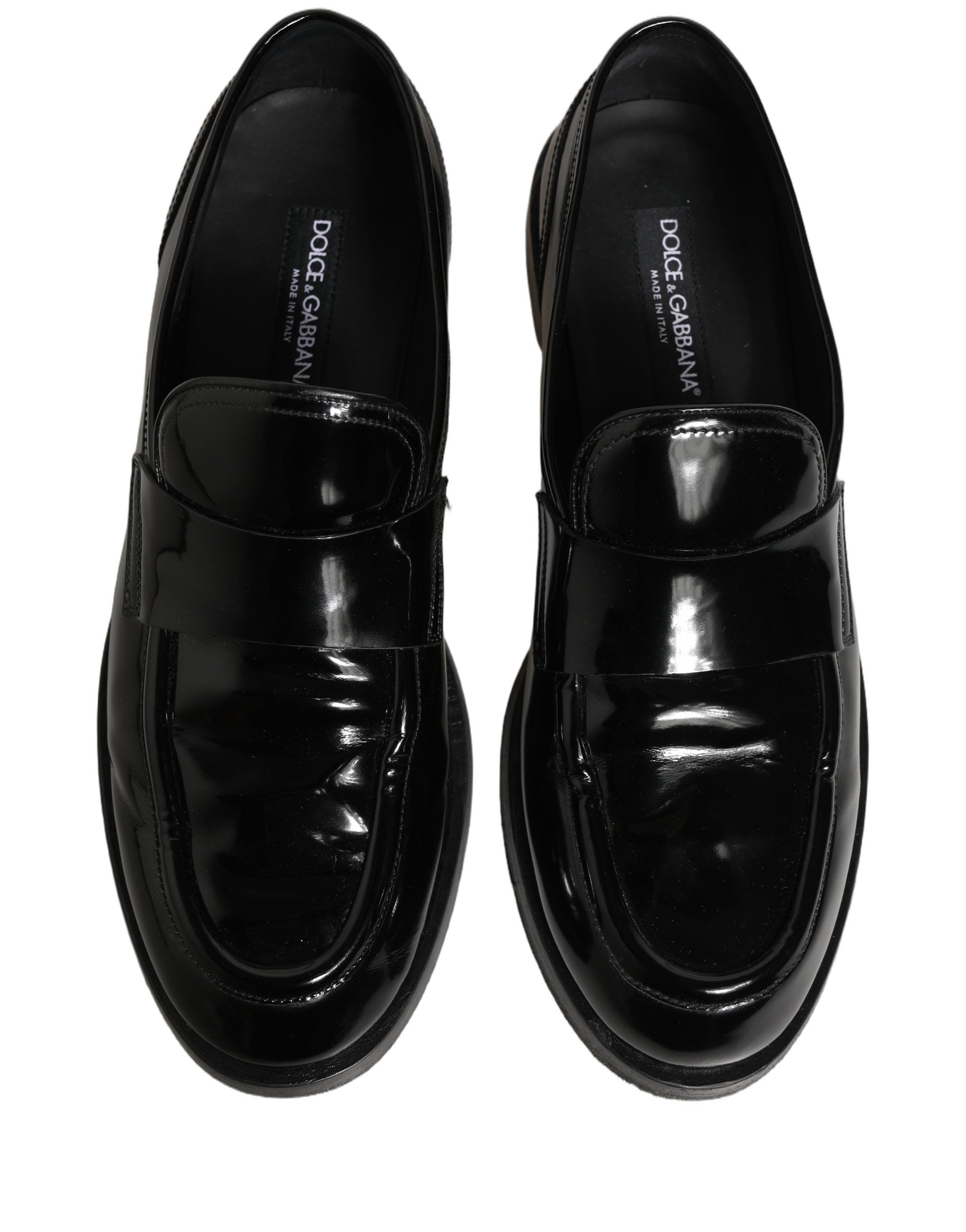 Black Leather Formal Men Dress Loafers Shoes