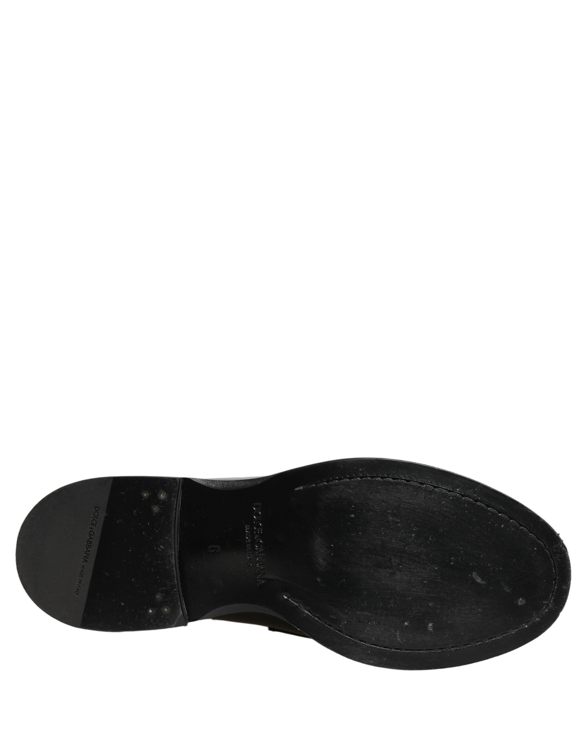Black Leather Formal Men Dress Loafers Shoes