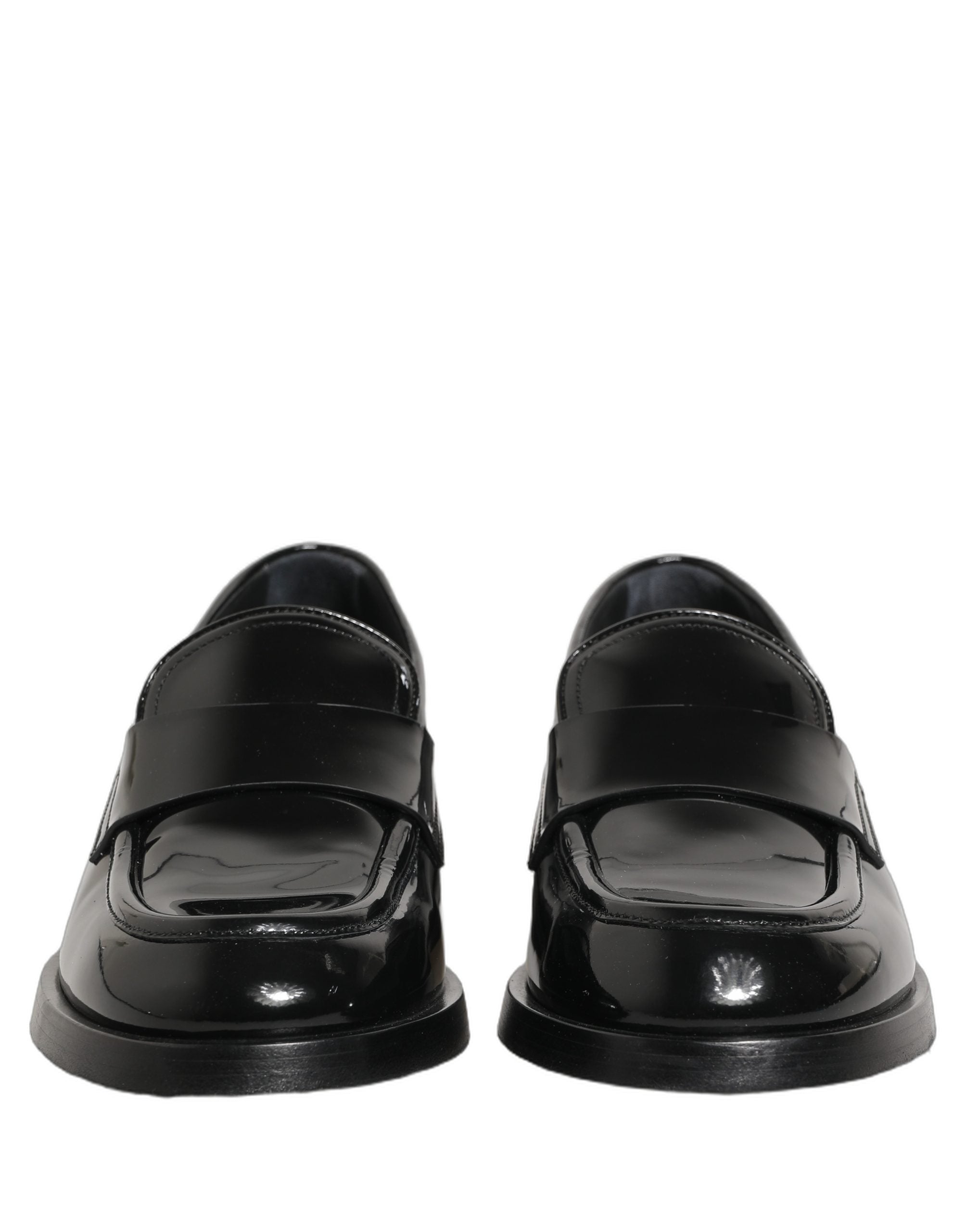 Black Leather Formal Men Dress Loafers Shoes