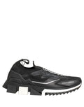 Black White Sorrento Slip-On Logo Sneakers Shoes