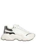 White Silver Daymaster Leather Low Top Sneakers Shoes