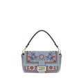 Blue Cotton Shoulder Bag