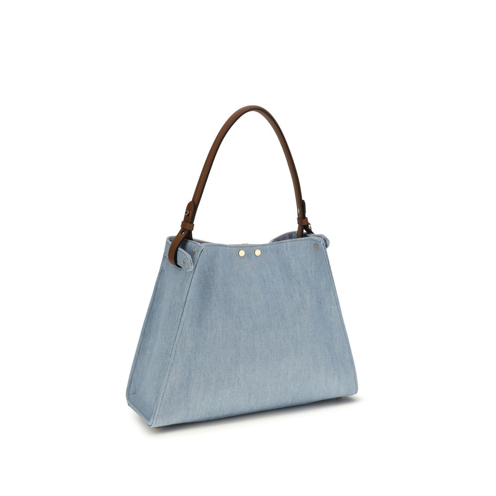 Blue Calf Leather Bos Taurus Shoulder Bag