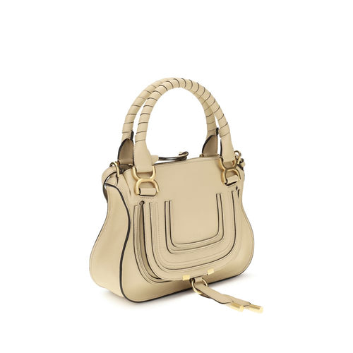 Beige Calf Leather Bos Taurus Shoulder Bag