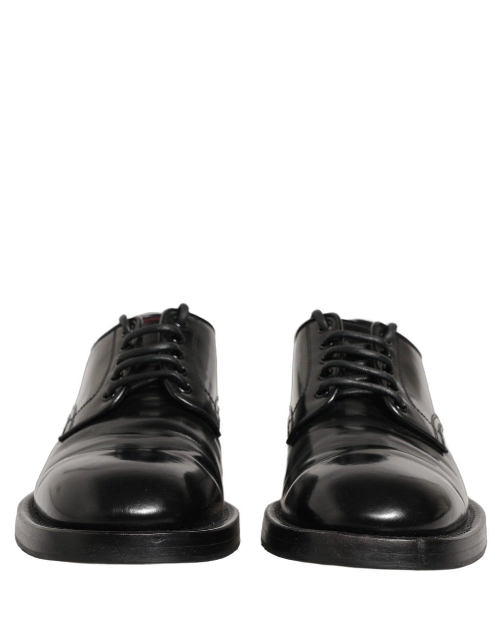 Black Leather Lace Up Derby Dress Men Shoes