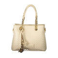 Beige Polyurethane Women's Bag