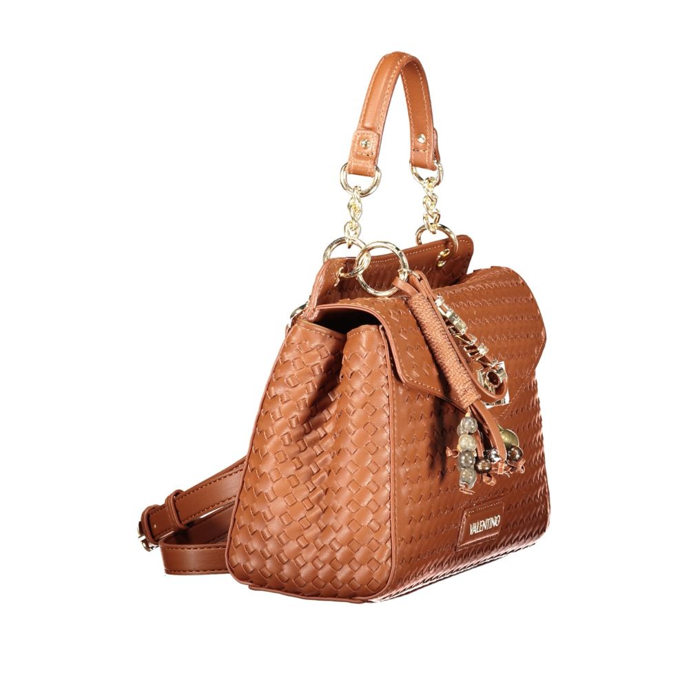 Brown Polyurethane Women's Bag