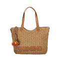 Brown Polyethylene Women Bag