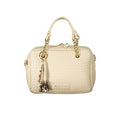 Beige Polyurethane Women's Bag