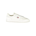 White Polyester Athletic Sneakers