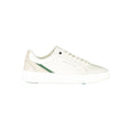 White Polyester Athletic Sneakers