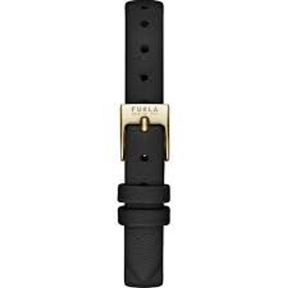 Black Leather Dress Watch