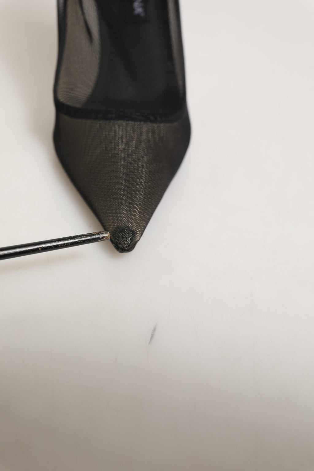 Black Mesh Stiletto High Heels Pumps Shoes