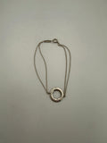 TIFFANY & CO. Silver Bracelet with Double Chain