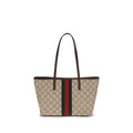 Beige Fabric Handbag