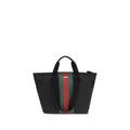 Black Fabric Shoulder Bag
