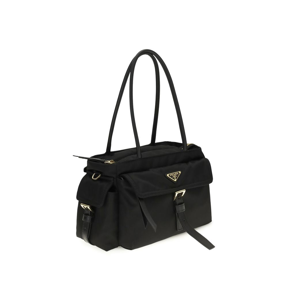 Black Polyamide Handbag