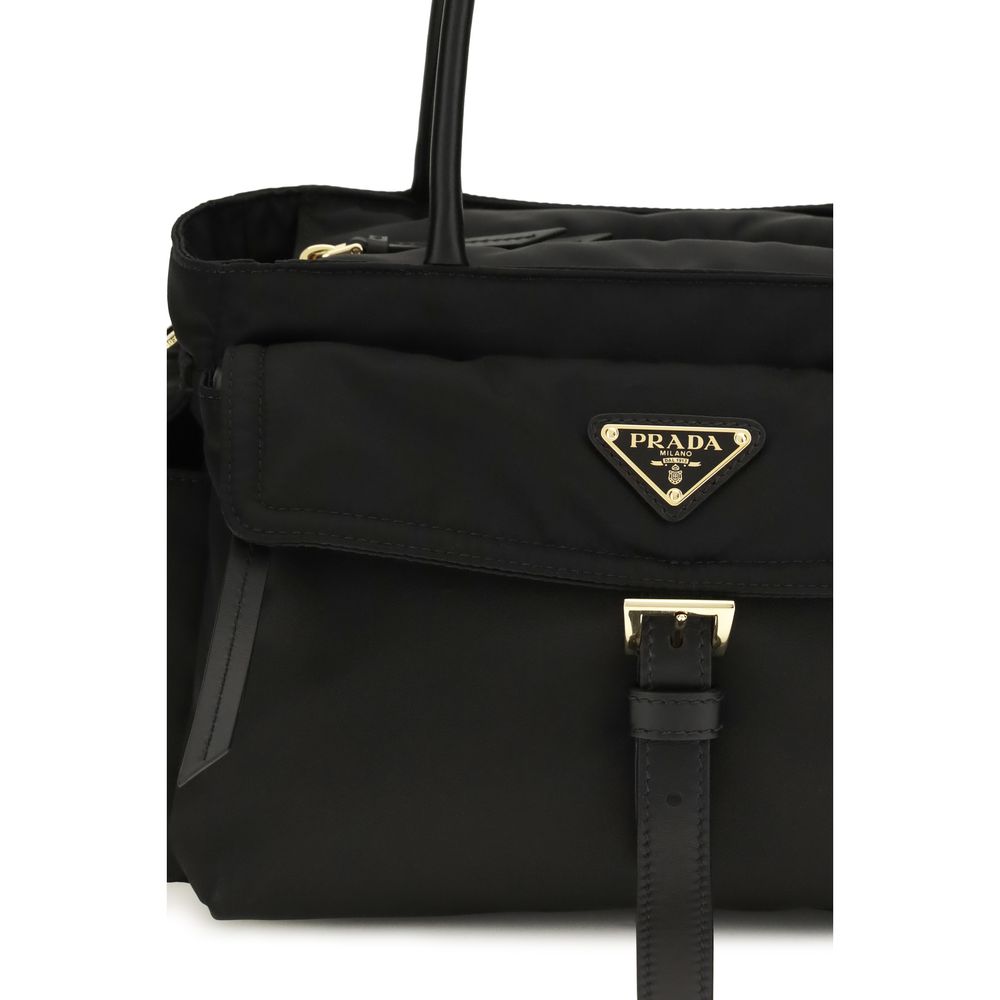 Black Polyamide Handbag