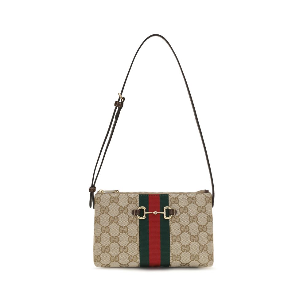 Beige Fabric Handbag