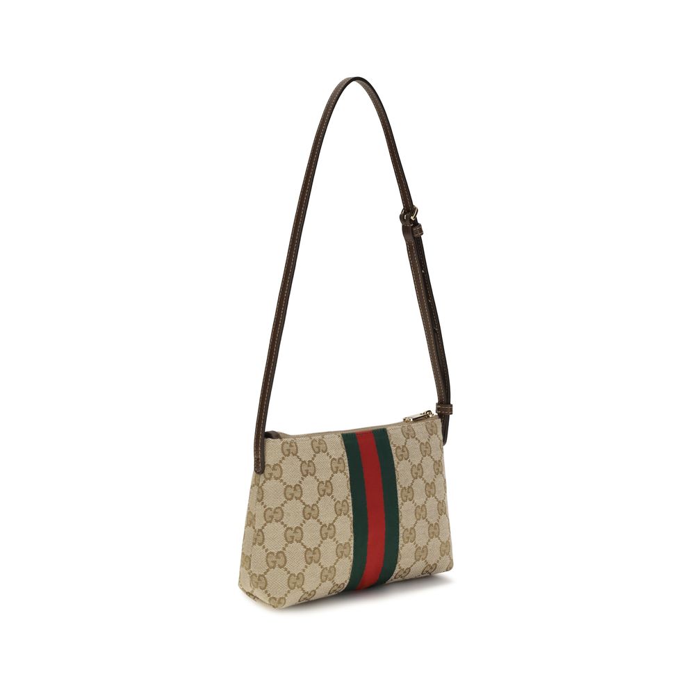 Beige Fabric Handbag
