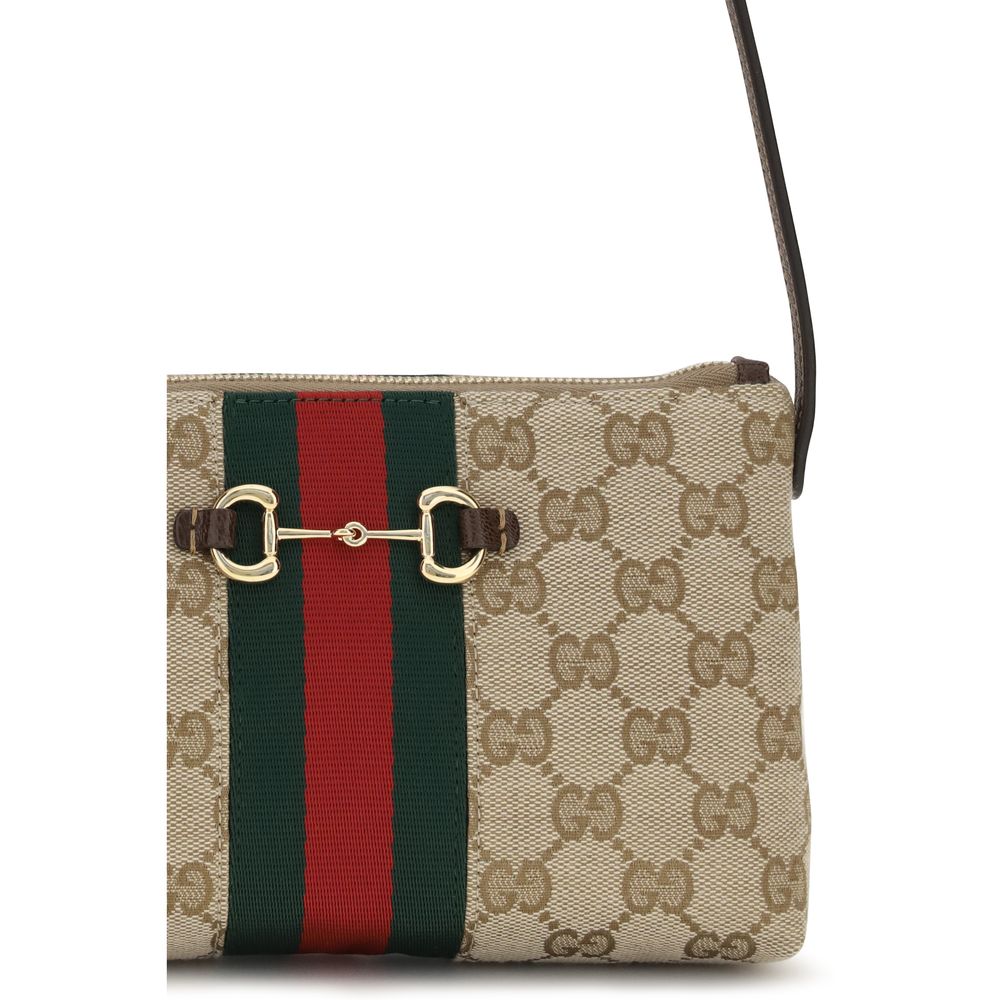 Beige Fabric Handbag