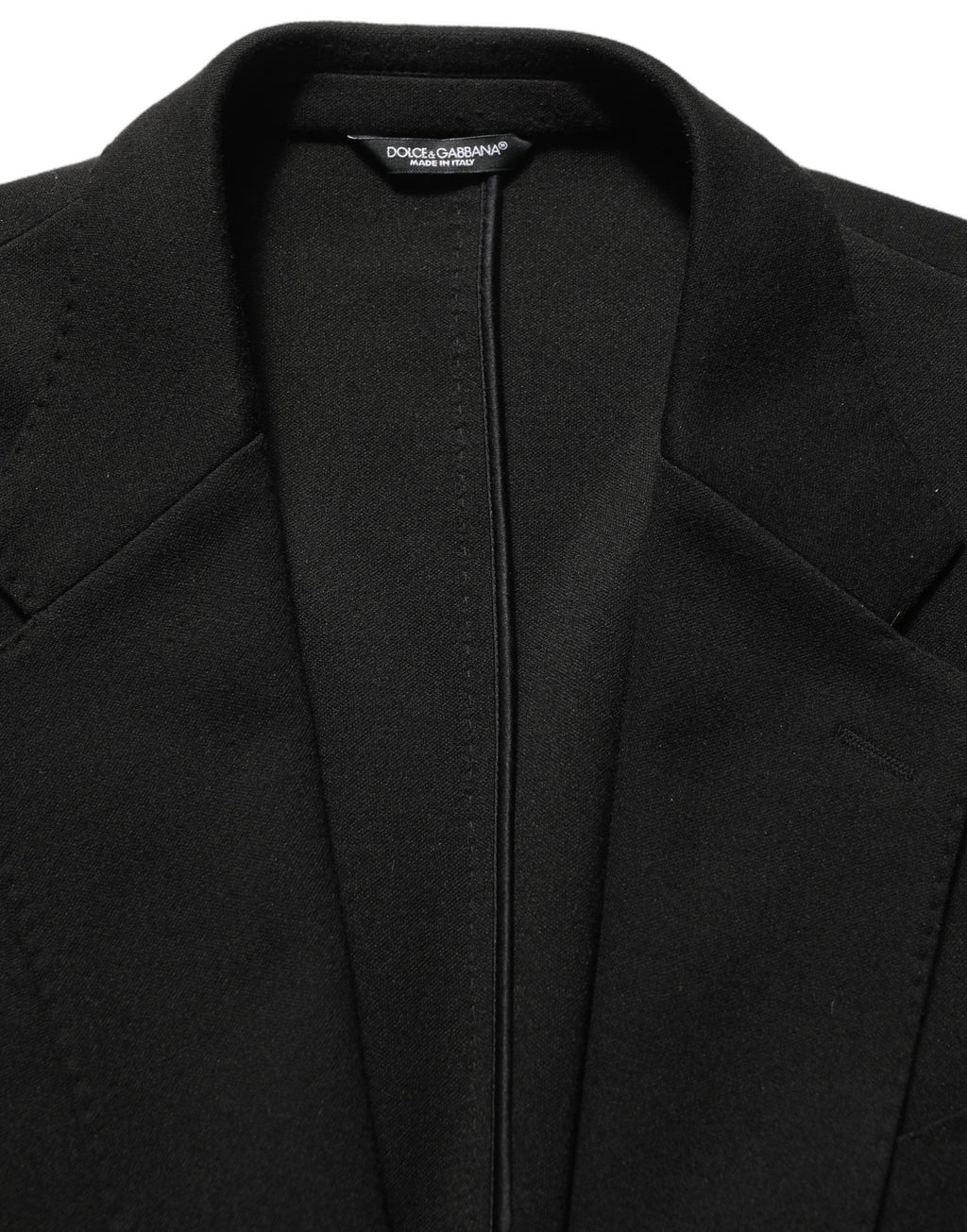Black Logo Crest SingleBreasted Coat Blazer