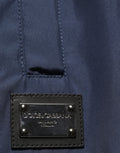 Dark Blue Polyester Jogger Sweatpants Pants