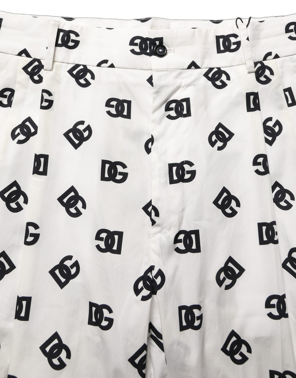 White Logo Skinny Leg Dress Men Trouser Pants