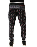 Black Bandana Crown Jogger Men Trouser Pants