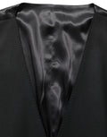Black Wool Slim Fit Formal 3 Piece Men Suit