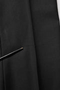 Black Wool Slim Fit Formal 2 Piece Men Suit