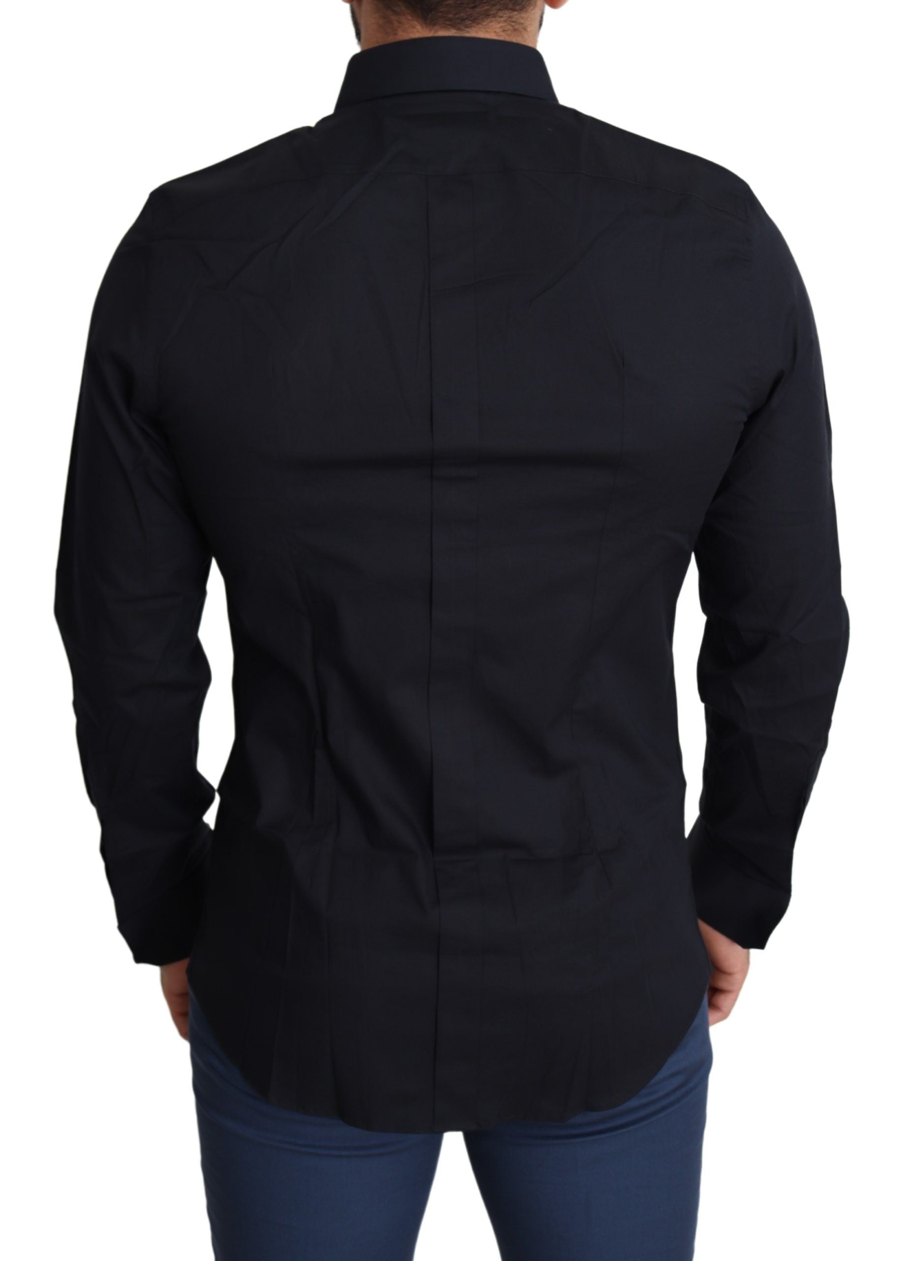 Blue Cotton Formal GOLD Dress Shirt