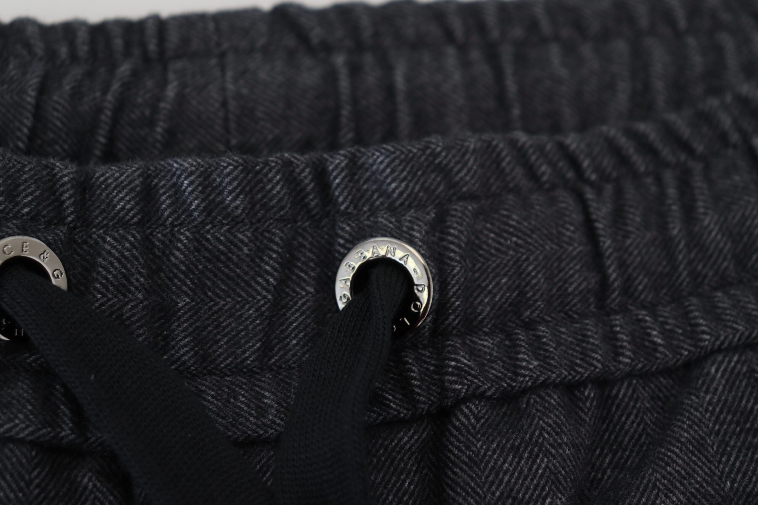 Grey Cotton Tapered Cotton Pants