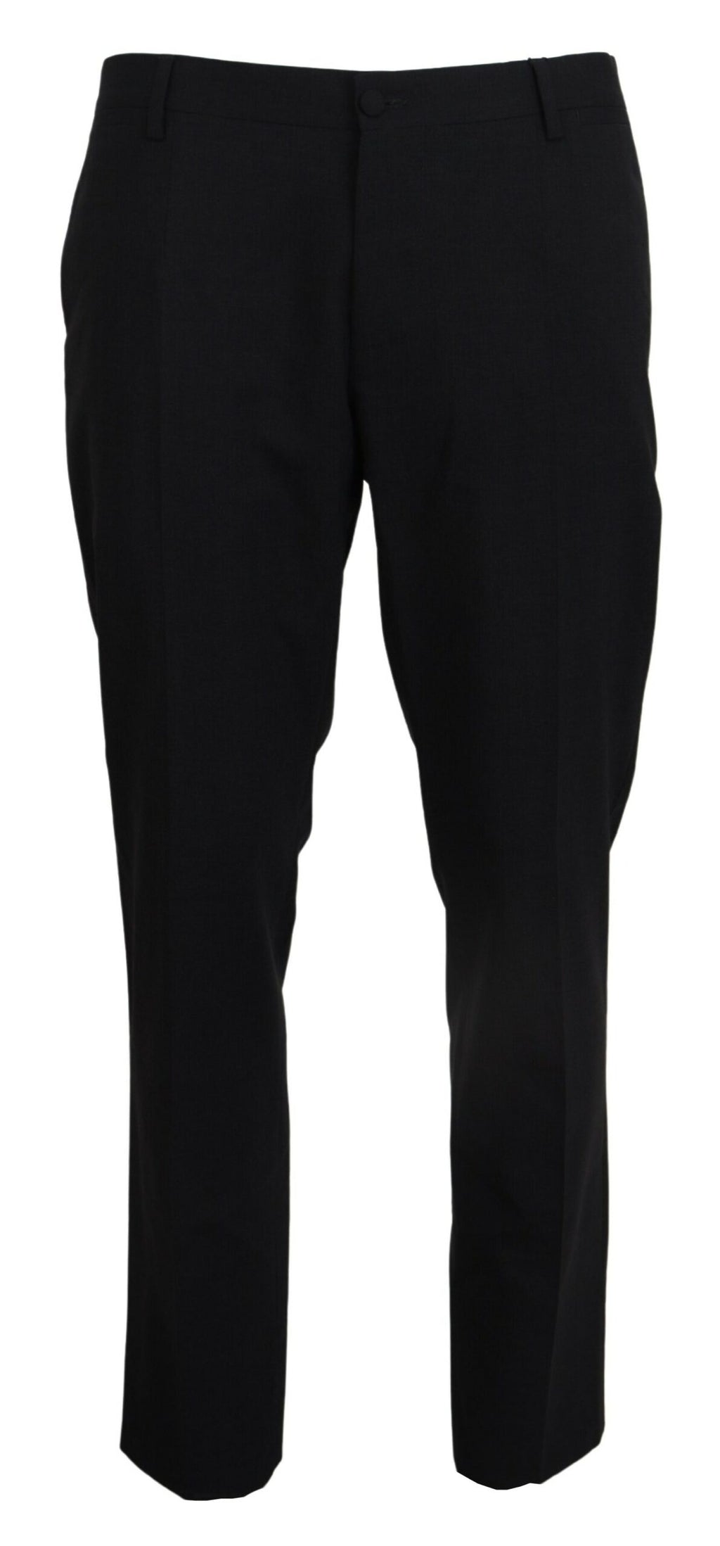 Gray Wool Stretch Dress Formal Slim Fit Pant