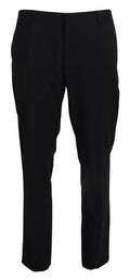 Gray Wool Stretch Dress Formal Slim Fit Pant