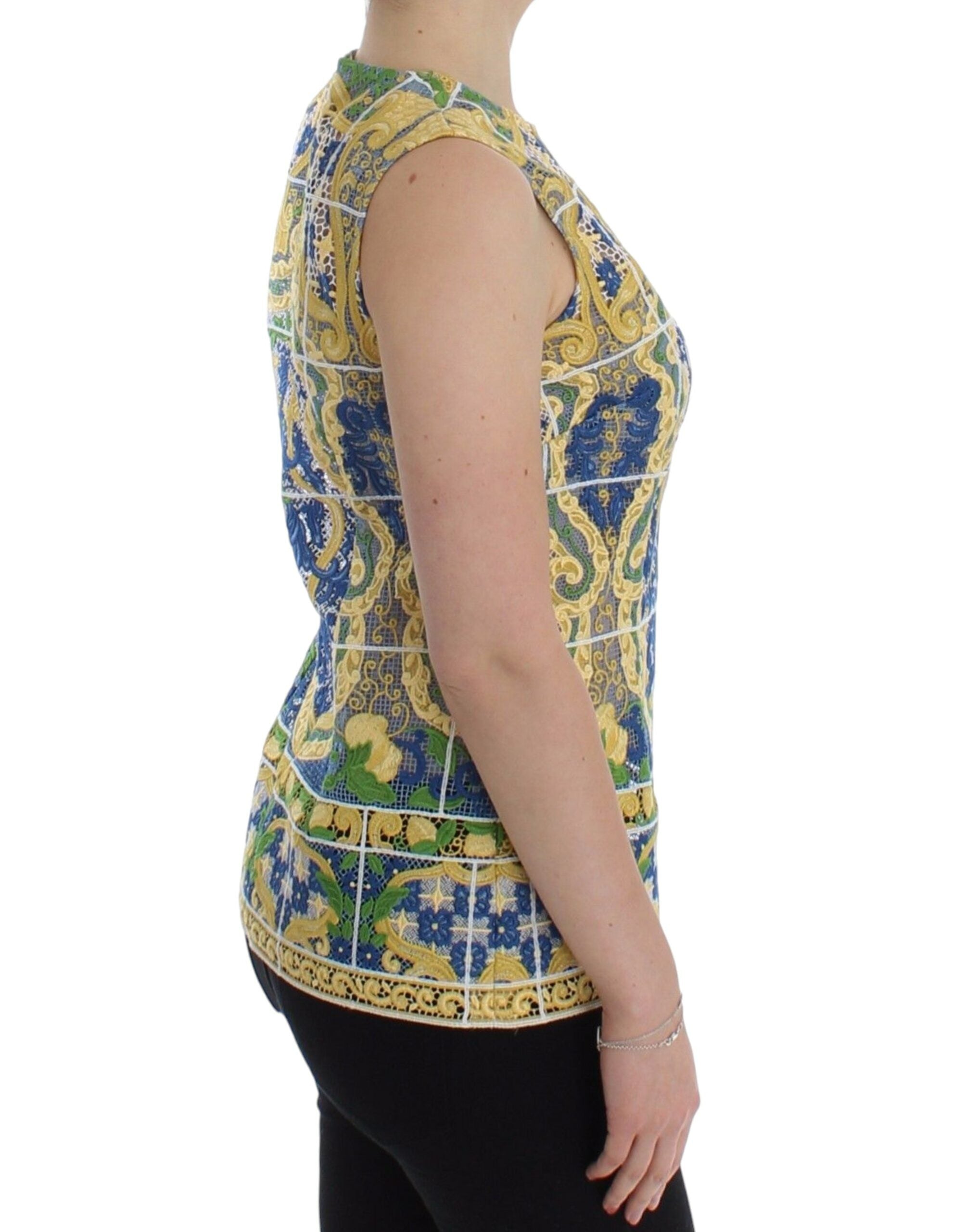 Multicolor Majolica Embroidered Sweater
