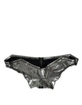 Silver Polyester Stretch Top