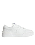 White Miami Leather Low Top Sneakers Shoes