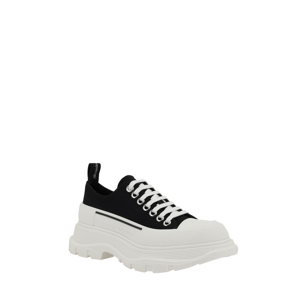 Robuste Sneaker aus schwarzem Gummi