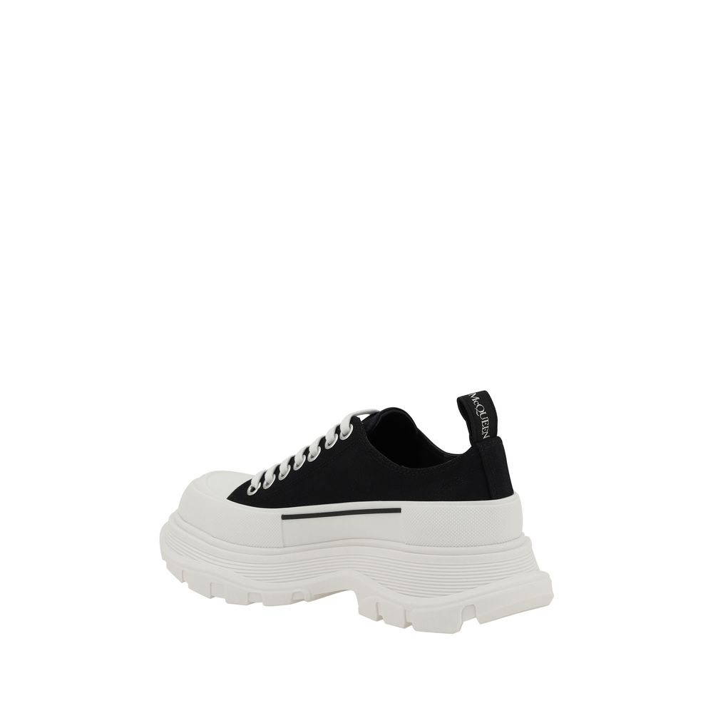 Robuste Sneaker aus schwarzem Gummi