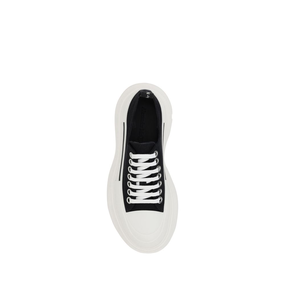 Robuste Sneaker aus schwarzem Gummi