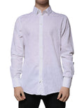 White Cotton Slim Fit Men MARTINI Dress Shirt