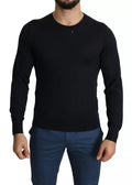 Black Cashmere Crew Neck Sweatshirt Sweater